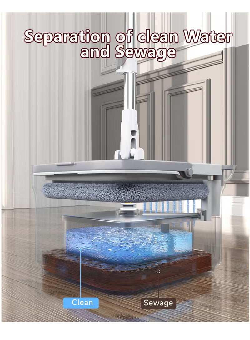 Spin Mop Bucket Set, 360 Degree Foldable Spinning Mop