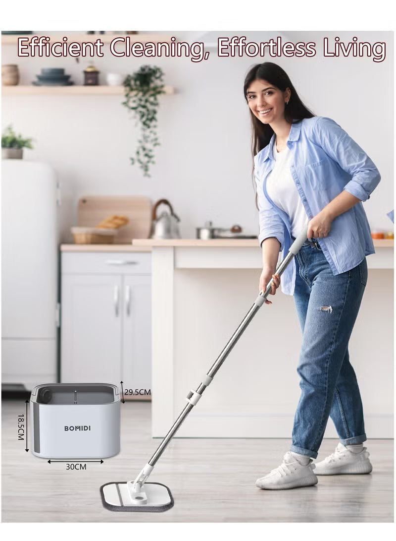 Spin Mop Bucket Set, 360 Degree Foldable Spinning Mop