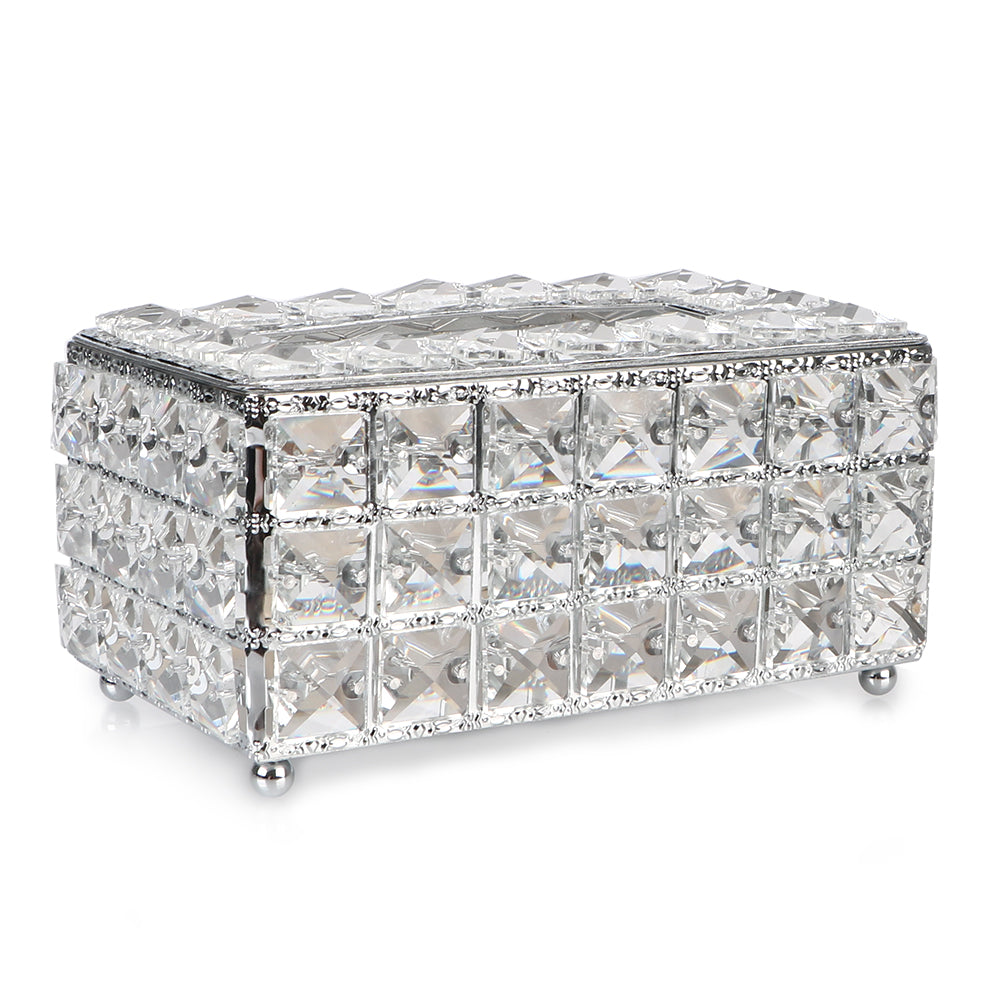 Bedroom Office Hotel Cafe Coffee Bar Napkin Box Crystal Cube Tissue Box European-style Napkin Dispenser Square