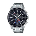 CASIO EFR-552D Mens Watch, Stainless Steel Metal Band, Triple Chronograph Sub-Dials, 100M Waterproof Analog Quartz Watch