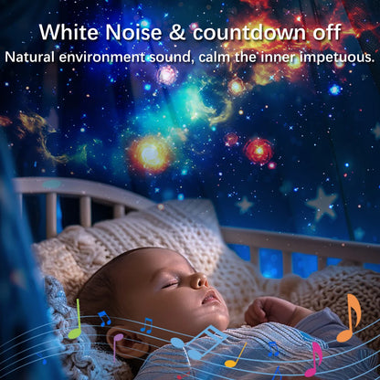 Galaxy Star Projector Night Light with Bluetooth & Wireless Remote Control