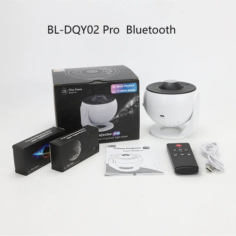 Galaxy Star Projector Night Light with Bluetooth & Wireless Remote Control