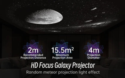Galaxy Star Projector Night Light with Bluetooth & Wireless Remote Control