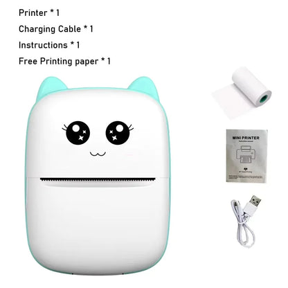 Mini Cat Bluetooth Thermal Printer – Pocket Photo & Label Printer (58mm)