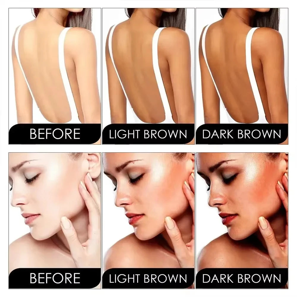 Summer Skin Self Tanning Cream Sunless Self Tanner For Face Body For Natural Glow Body Bronzer Easy Use Bronzing Lotion