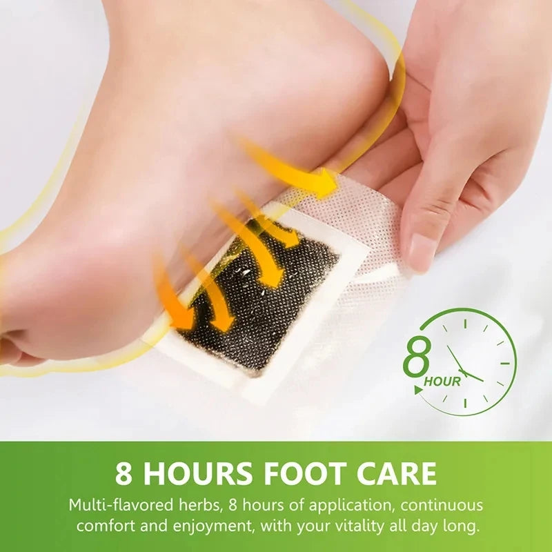 100PCS/Lot Kinoki Detox Foot Patch Bamboo Patches With Adhersive Cleansing Foot pads Foot Care Tool Improve Sleep fatigue relief