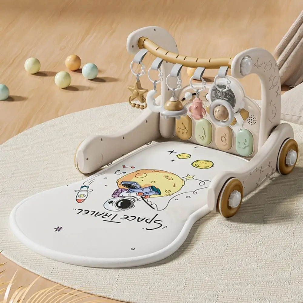 Multi-Functional Baby Piano Fitness Frame Activity Pedal Game Pad Pedal Piano Fitness Rack Educational Walker Music Play Gym