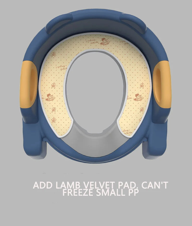 Children's Pot Soft Baby Potty Plastic Road Pot Infant Cute Baby Toilet Seat Boys & Girls Potty Trainer Seat Stool 0-6 Years Old