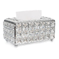 Bedroom Office Hotel Cafe Coffee Bar Napkin Box Crystal Cube Tissue Box European-style Napkin Dispenser Square