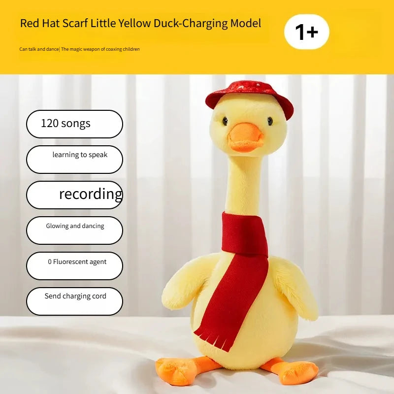 New Dancing Talking Ducks Toy for Baby Toddler, Boys Girls Gifts Singing Mimicking Cactus Toys Recording Repeating What You Say