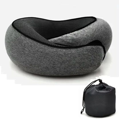 Memory Foam Neck Pillow – U-Shaped Ergonomic Travel Pillow with Adjustable Support for Airplane, Car