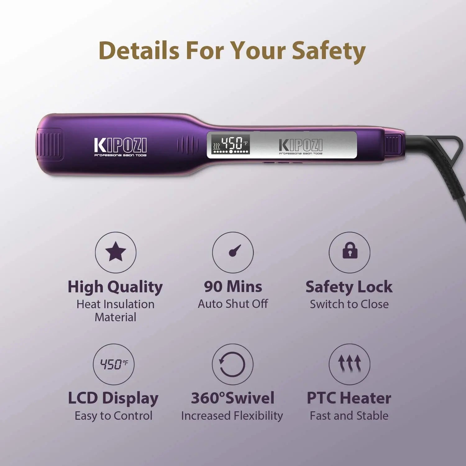 Hair Straightener Heating Curling Iron