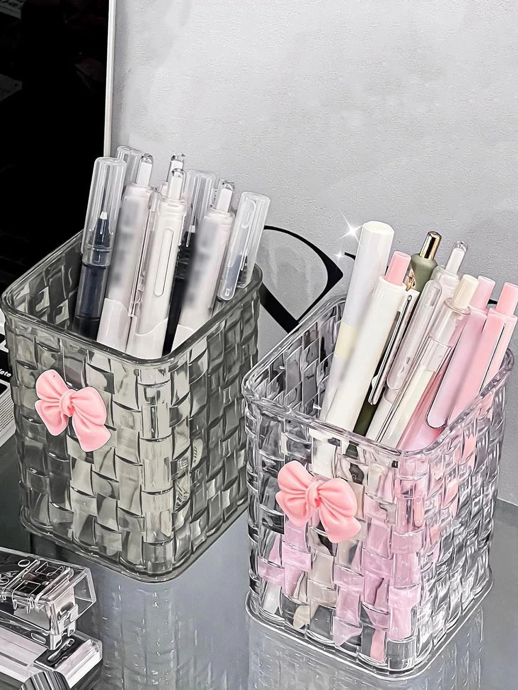 Clear Acrylic Makeup Brushes Storage Box Desk Cosmetic Organizer Lipstick Storage Nail Polish Display Stand Rack Jewelry Case