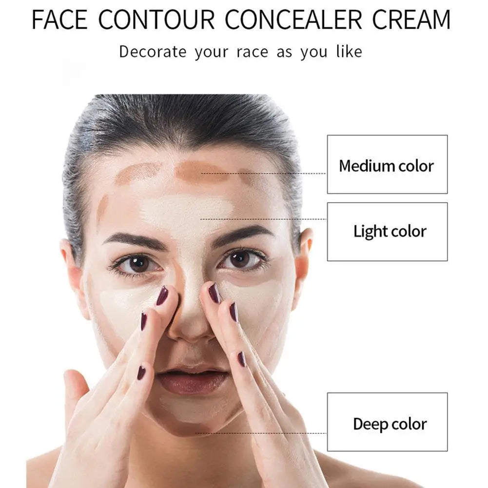 Concealer Cream Oil Control Liquid Foundation Women Face Makeup Korean Cosmetics Long Lasting Contour Gel