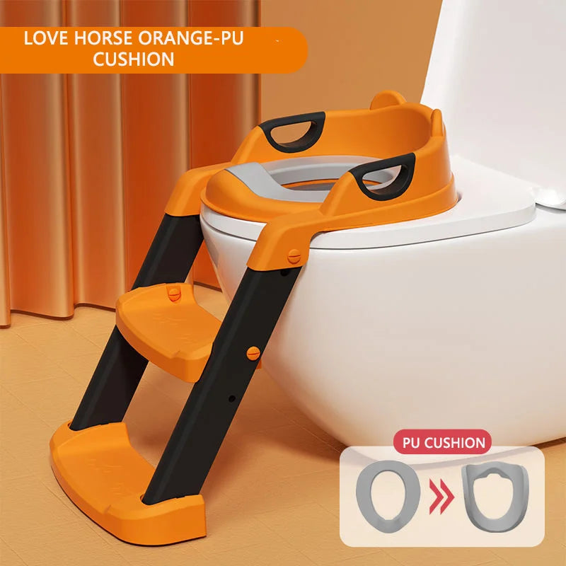 Children's Pot Soft Baby Potty Plastic Road Pot Infant Cute Baby Toilet Seat Boys & Girls Potty Trainer Seat Stool 0-6 Years Old