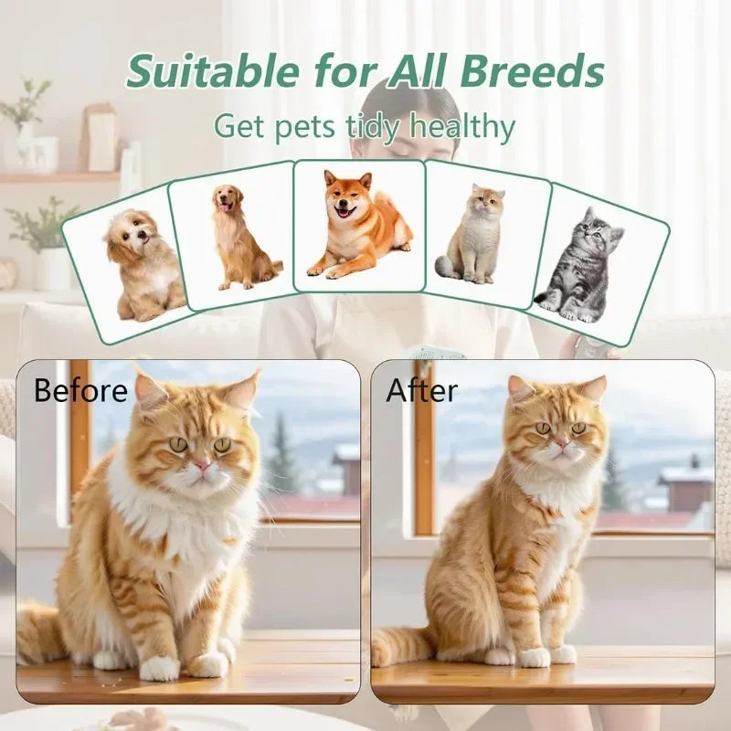 Pet Spray Hair Comb Professional Electric Hair Straightener Comb Brush For Cat Pet