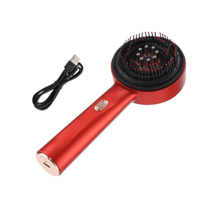Electric Vibration Scalp Massager & Advanced Red Light Hair Growth Brush