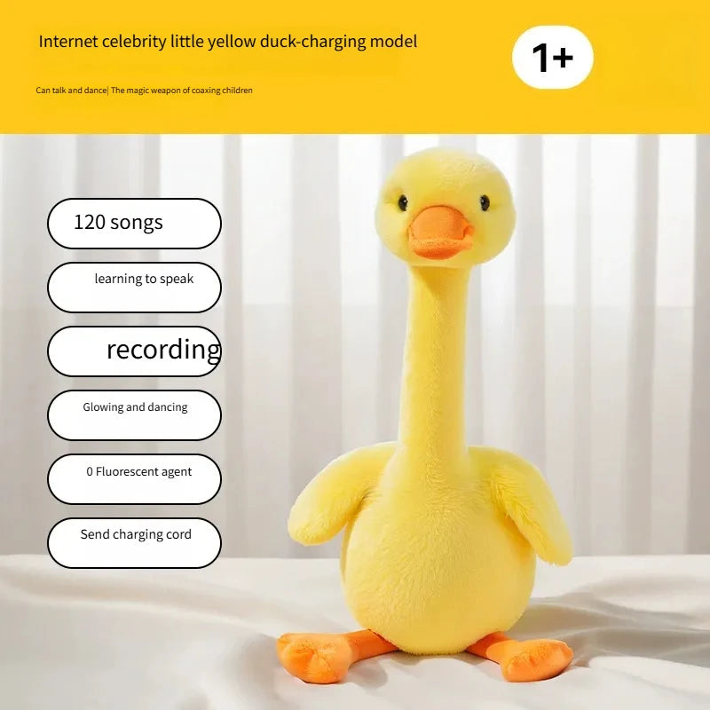 New Dancing Talking Ducks Toy for Baby Toddler, Boys Girls Gifts Singing Mimicking Cactus Toys Recording Repeating What You Say