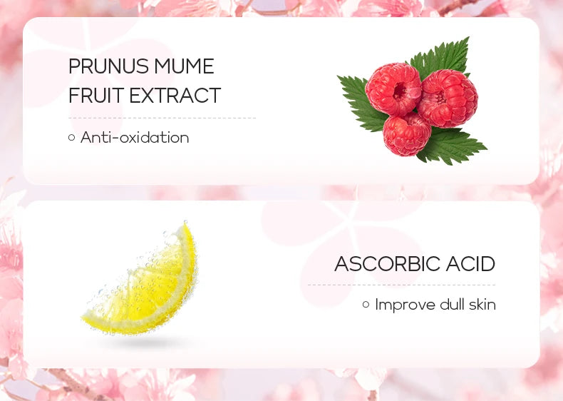 LAIKOU Japan Sakura Peeling Gel Gentle Exfoliating Dead Skin Remover Brightening Face Scrub