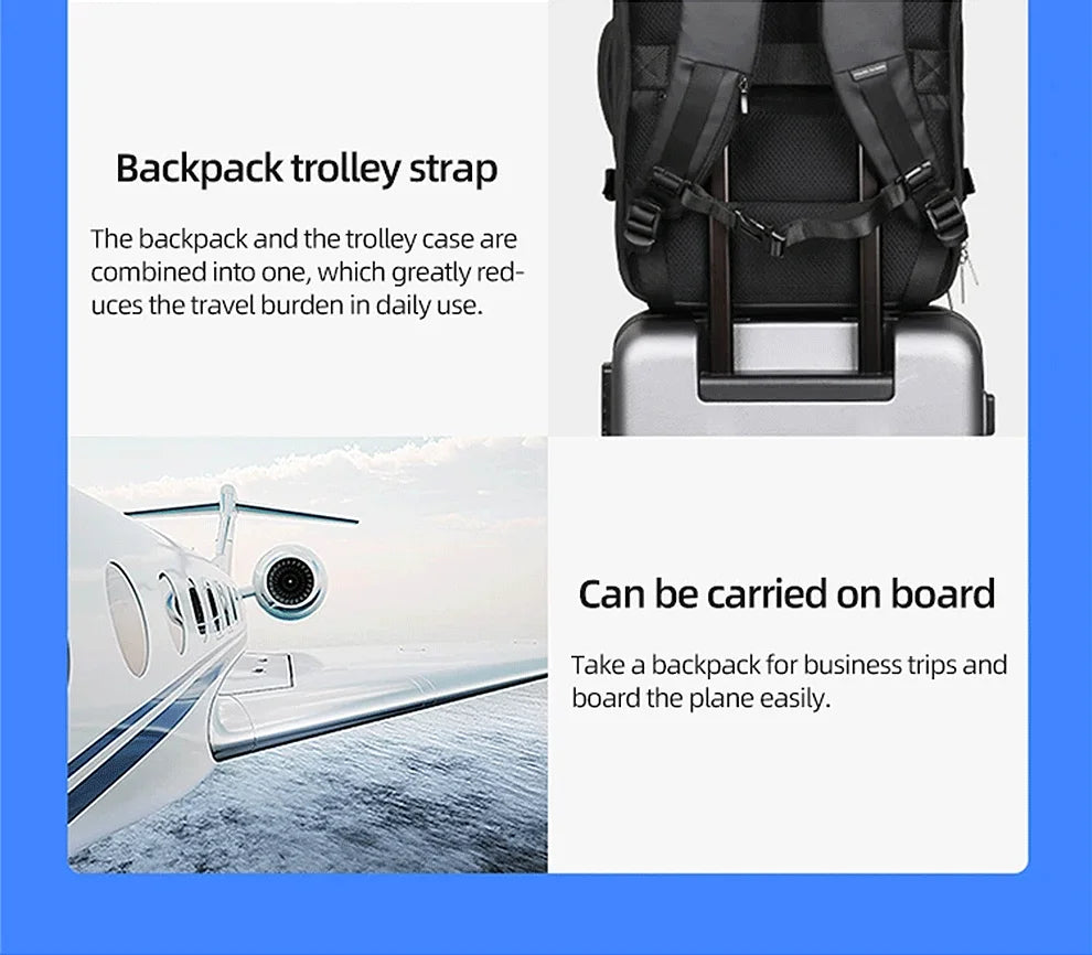 Men Backpack Waterproof Business Laptop Backpack  Travel Bag
