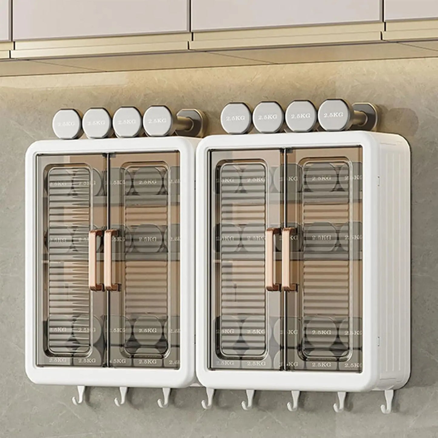 Wall-Mounted Bathroom Storage Cabinet – Double Door Medicine Shelf