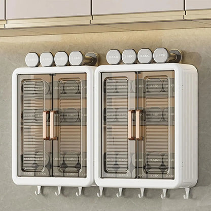 Wall-Mounted Bathroom Storage Cabinet – Double Door Medicine Shelf