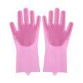 1Pair Dishwashing Cleaning Gloves Magic Silicone Scrub Rubber Dish Washing Glove Reusable Sponge Gloves Kitchen Cleaning Tools