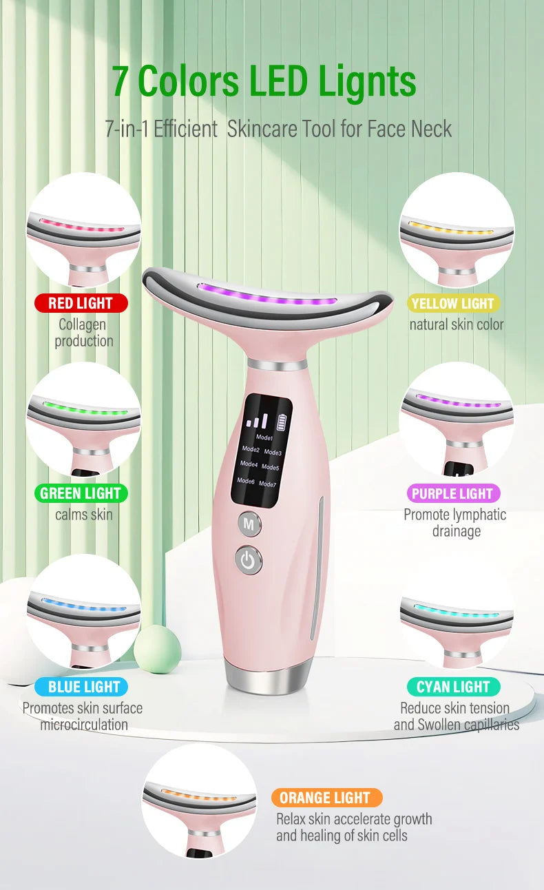 Neck & Face Beauty Device LED IPL Skin Rejuvenation