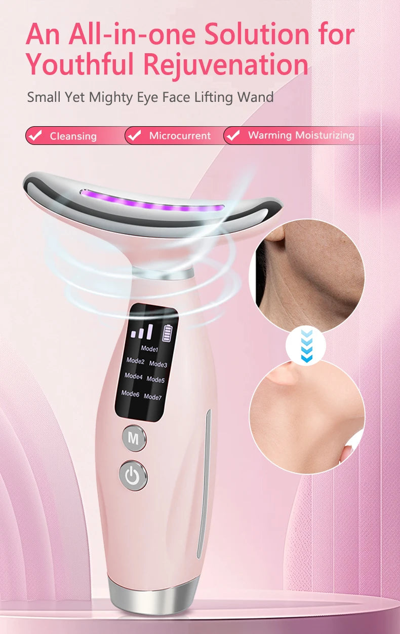 Neck & Face Beauty Device LED IPL Skin Rejuvenation