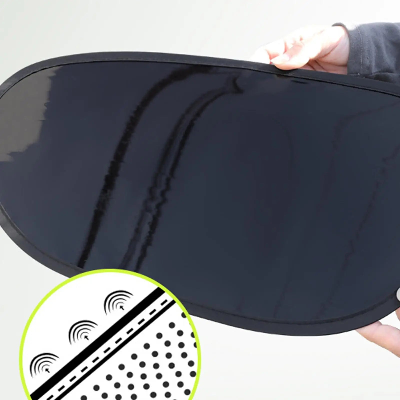 Electrostatic Car Sun Shade 2pcs UV Blocking Side Window Cover Static Cling Privacy Shield For SUV Sedan Road Trip Driving