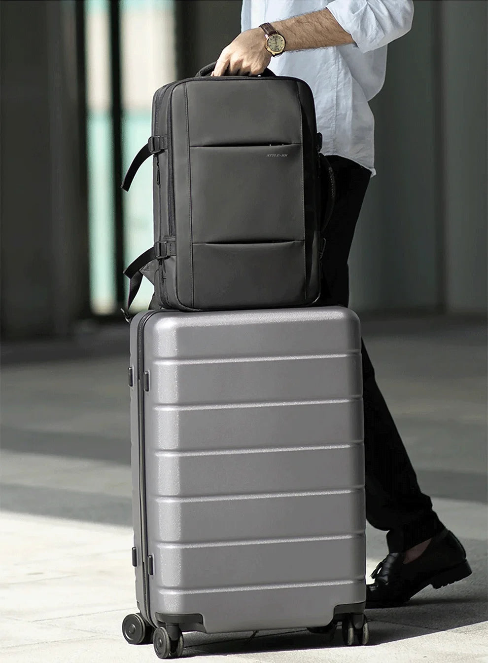 Men Backpack Waterproof Business Laptop Backpack  Travel Bag