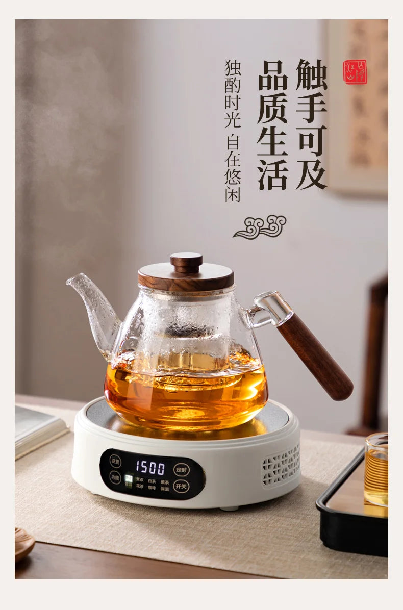 Tea Brewing Stove Set Glass Teapot Tea Brewing Household Small Electric Ceramic Stove Tea Tray Tetera Electrica