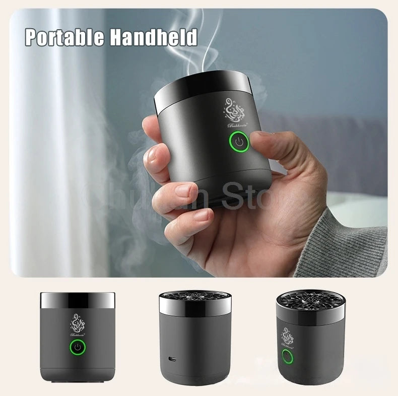 ChuHan Portable Electric Hair Aroma Diffuser Comb Arabic Car Incense Burner 2 in 1 Rechargeable USB Bakhoor Electric Censer Home