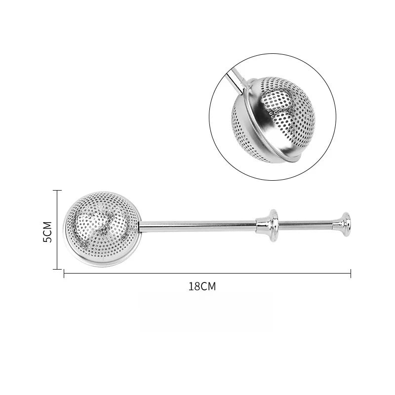 304 Stainless Steel Tea Filter Creative Portability Hanging Pipe Type Tea Leak Accessories Multi-Purpose Filter Kitchen Gadget
