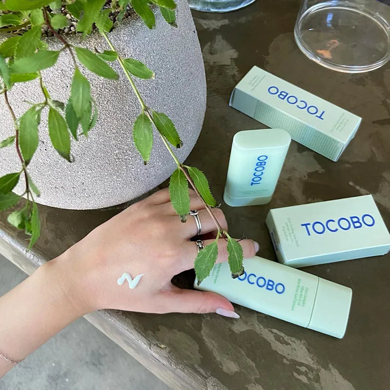 Original Tocobo Blue Green Refreshing SPF50 Sunscreen Stick Korean Brand High Protection Waterproof Outdoor Face Body Sunscreen