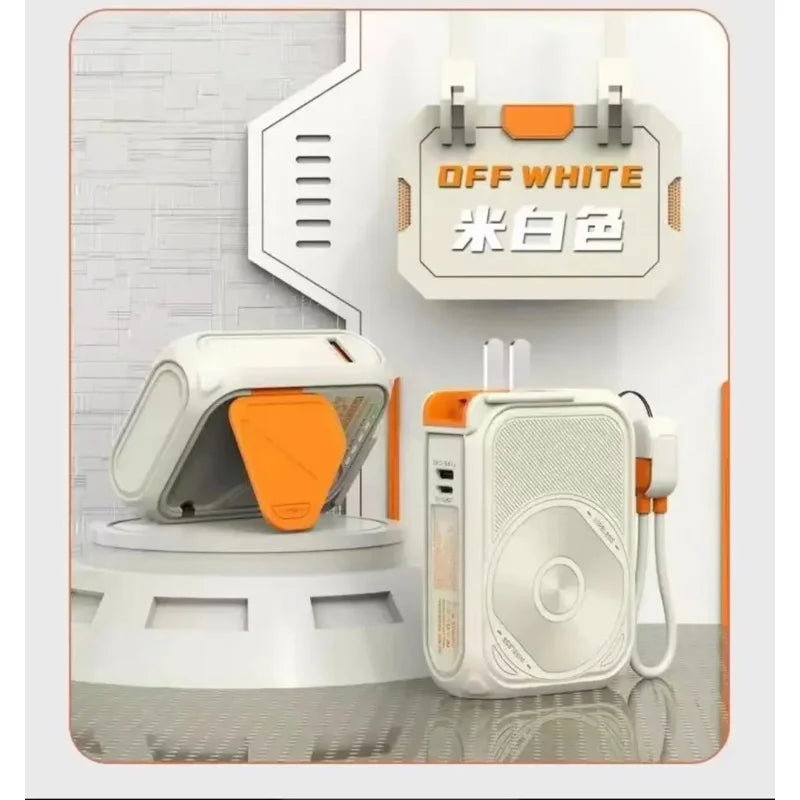5-In-1 Magnetic Wireless Charging, With Its Own, Multi-Function AC Plug, 10000 MAh Power Bank