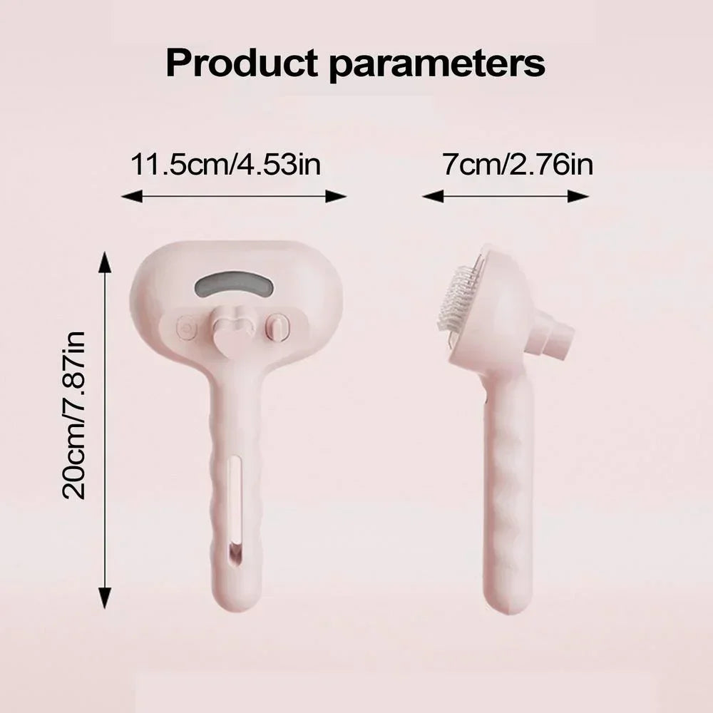Pet Spray Hair Comb Professional Electric Hair Straightener Comb Brush For Cat Pet