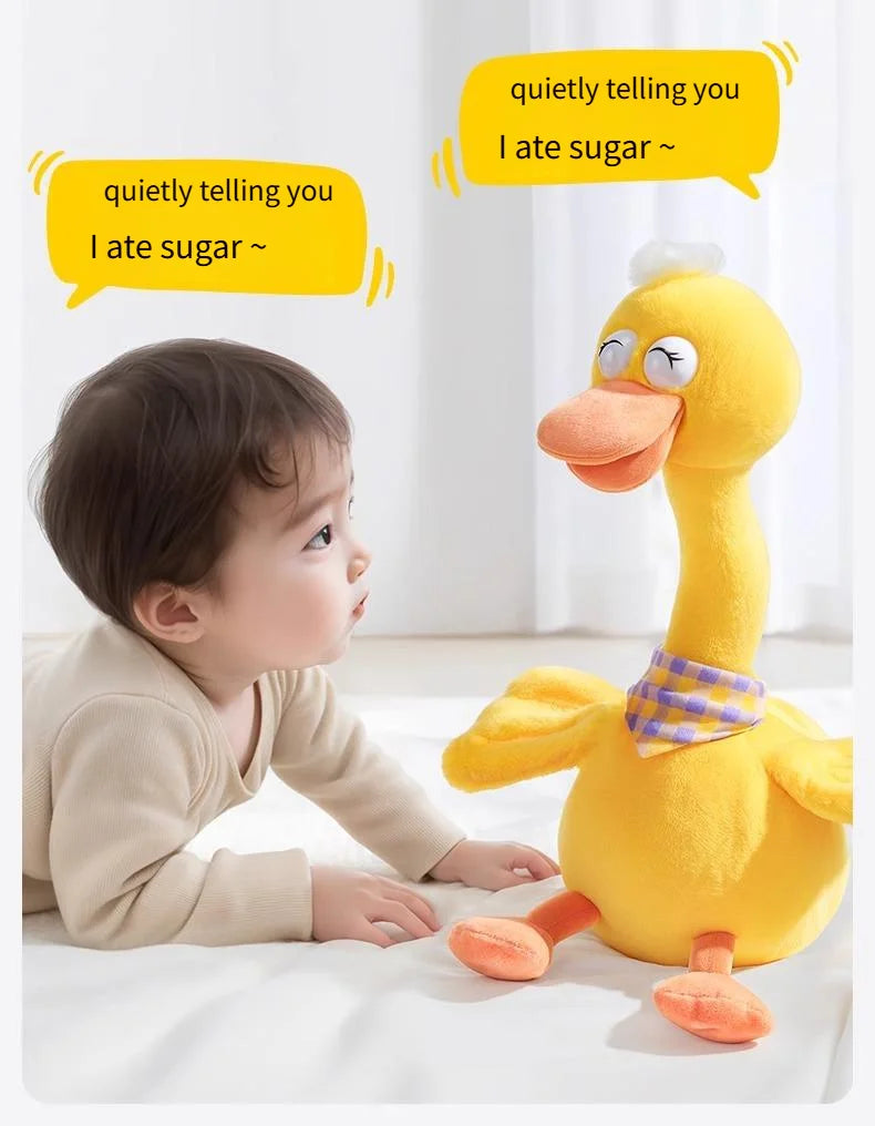 New Dancing Talking Ducks Toy for Baby Toddler, Boys Girls Gifts Singing Mimicking Cactus Toys Recording Repeating What You Say