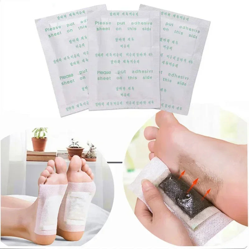 Korea Kinoki Cleansing Detox Leg Healthy Herbal Pads Ubat Feet Care Foot Spa Dropshipping Foot Care Dispel Dampness Sleep Well