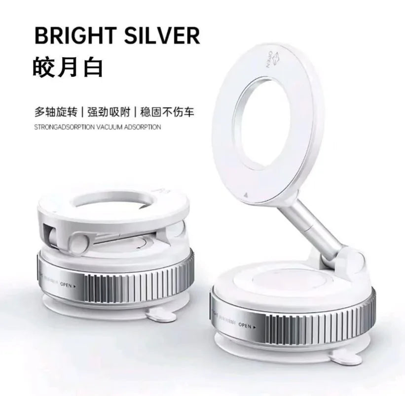 Phone Holder 360°Rotation Magnetic Car Mechanical Stand Vacuum Suction Cup Adsorption Bracket Navigation Universal Holder