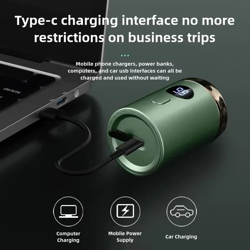 Men Electric Mini Shaver Rechargeable Type-c Charging