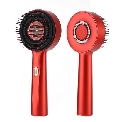 Electric Vibration Scalp Massager & Advanced Red Light Hair Growth Brush