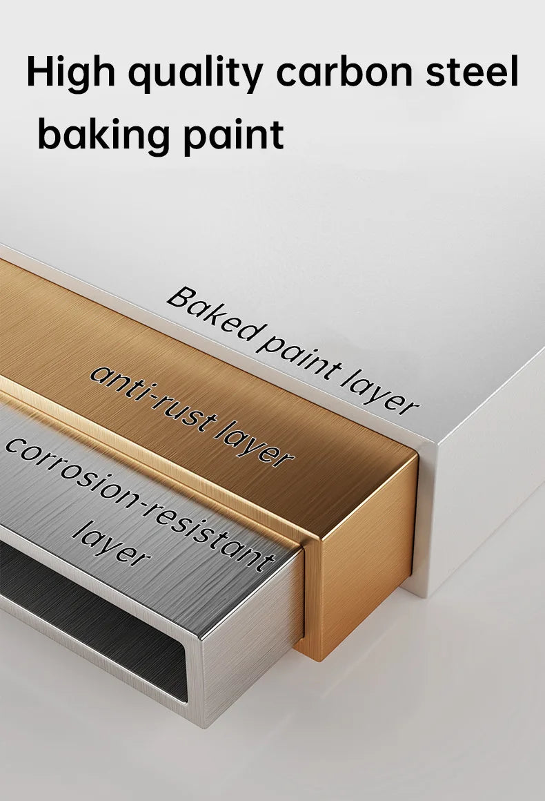 Kitchen Storage metal holdetr with Slide Rails Pull-out Drawer Storage Tray Spice Storage Rack Cabinets Organizer