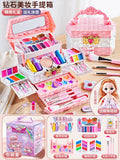 Kids Washable Makeup Girl Toys - Kids Makeup Kit for Girl, Real Make Up Set, Little Girls Makeup Kit for Toddler Kid Children Pr
