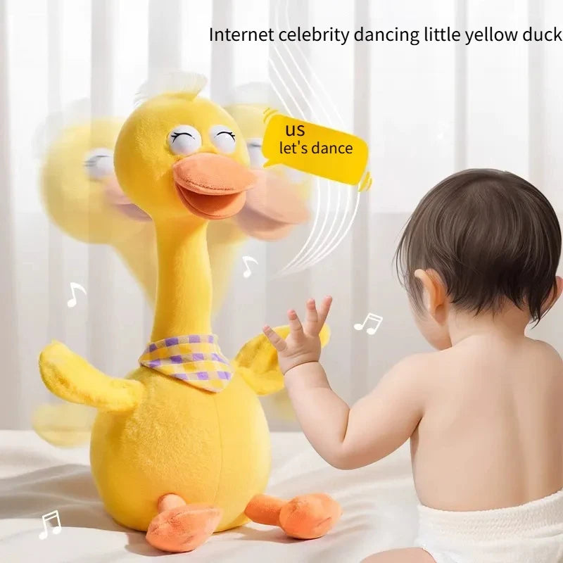 New Dancing Talking Ducks Toy for Baby Toddler, Boys Girls Gifts Singing Mimicking Cactus Toys Recording Repeating What You Say