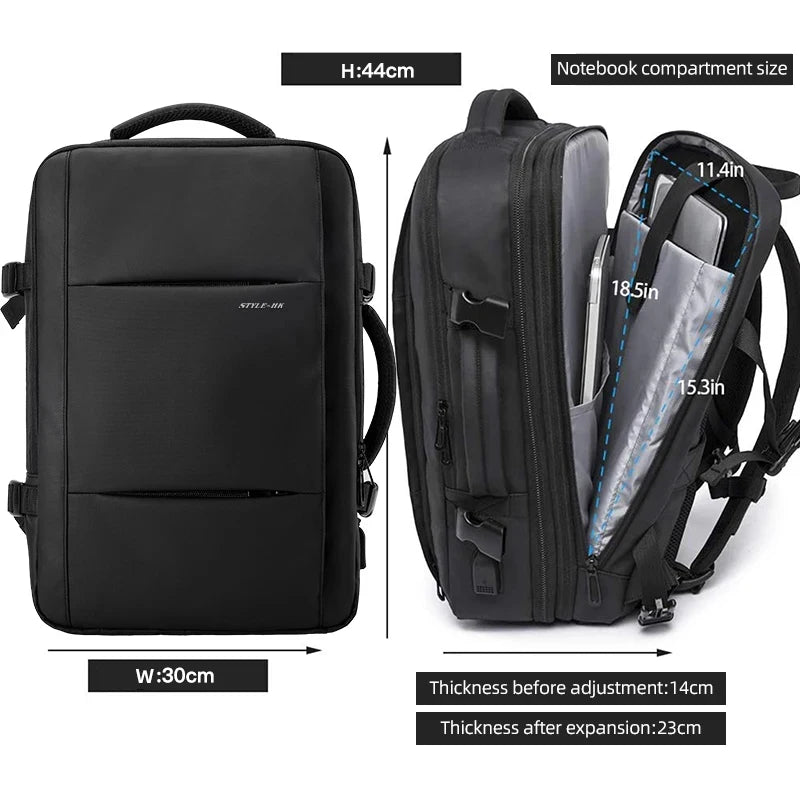 Men Backpack Waterproof Business Laptop Backpack  Travel Bag