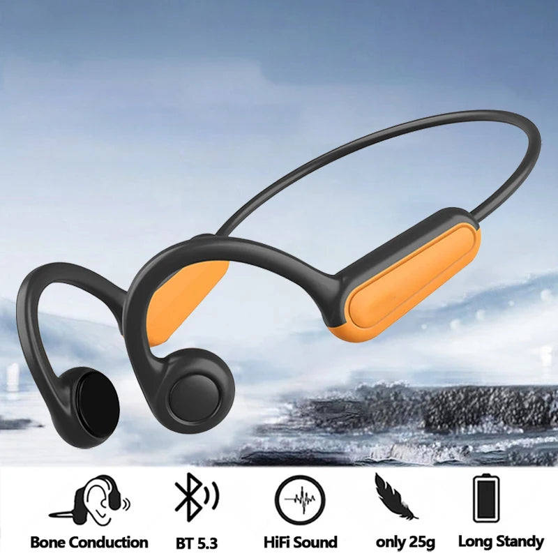 Bone Conduction Bluetooth Earphones Waterproof & Wireless