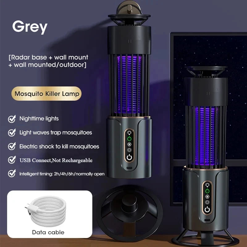 HOMEFISH USB-powered Mosquito Repellent Lamp for Charging or Plugging in Electric Insect Trap Outdoor Mosquito Repellent Lamp