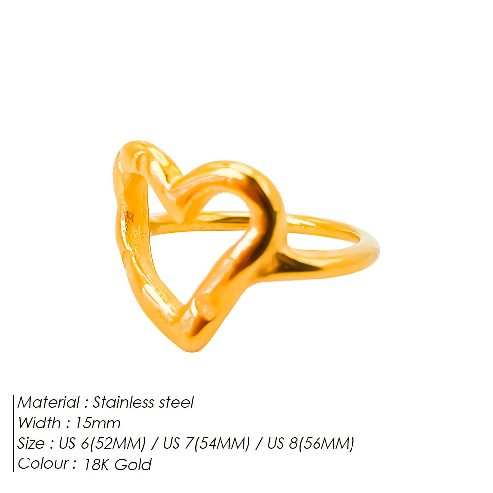 Heart Ring Style Women's Jewelry