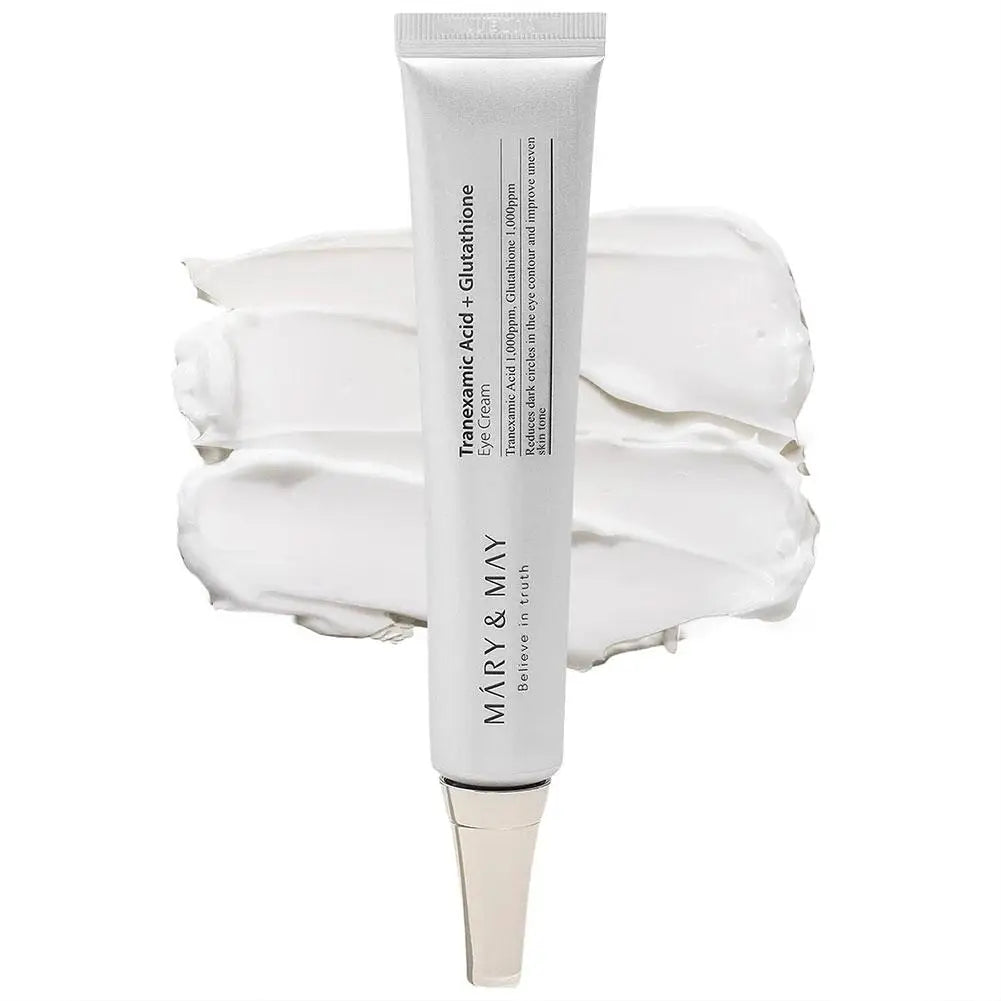 Mary May 2-in-1 Dual Function Eye Cream 30g TXA Glutathione Niacinamide VC Reduce Dark Spots Brighten Under Eye Contour